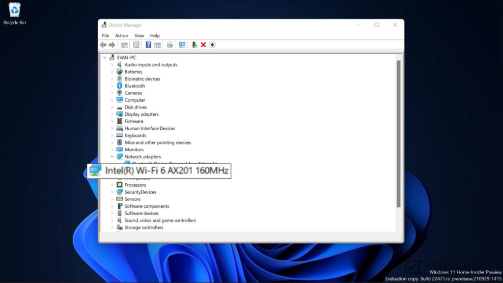 Surface with AX201 Wi-Fi 6