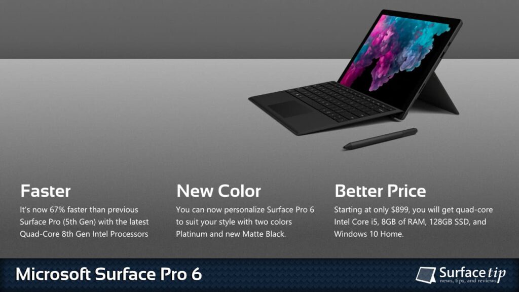 Surface Pro 6 Features