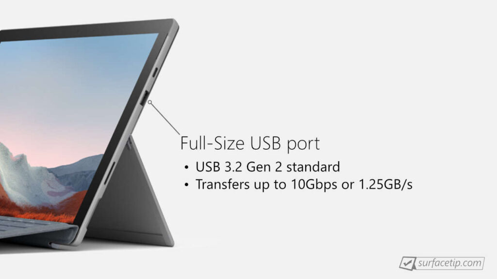 Surface Pro 7 Plus USB-A port