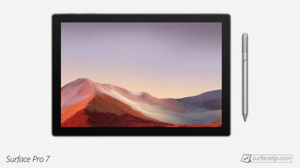 Surface Pro 7 with Surface Pen