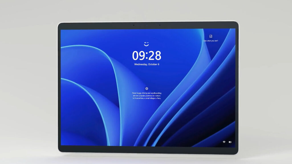 Windows Hello features on Surface Pro 8