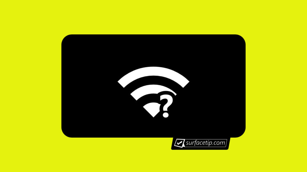 Wi-Fi information on Microsoft Surface